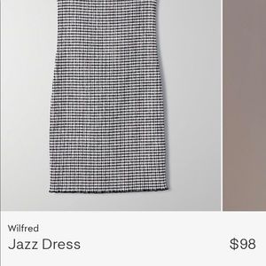 Aritzia black and white jazz dress